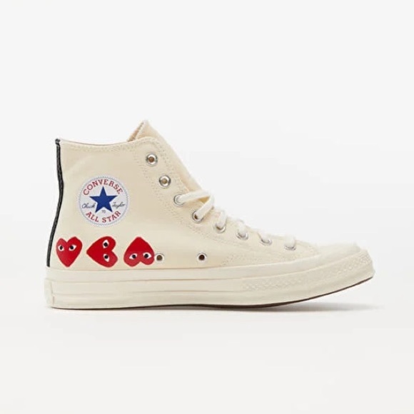 COMME DES GARÇONS PLAY Converse Chuck Taylor /High Top Sneaker men’s 6 women’s 8 - Picture 10 of 11